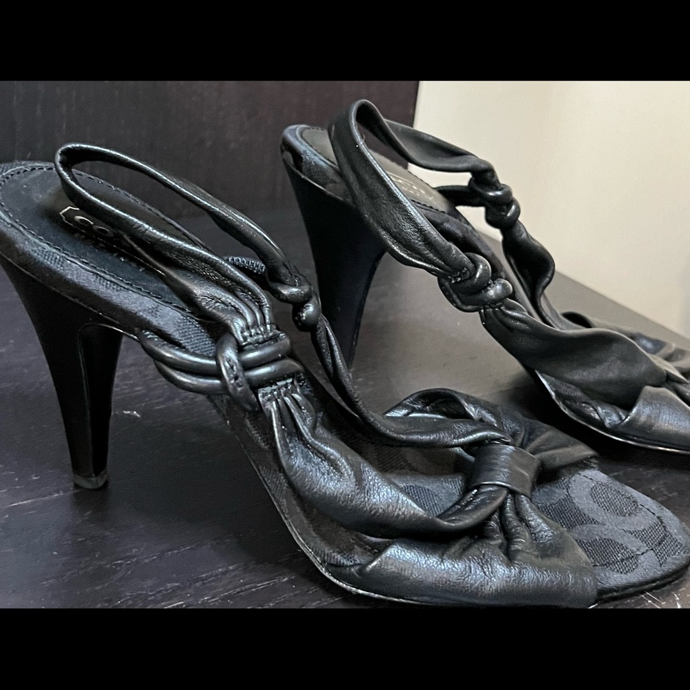 Coach black Sexy short comfort heel